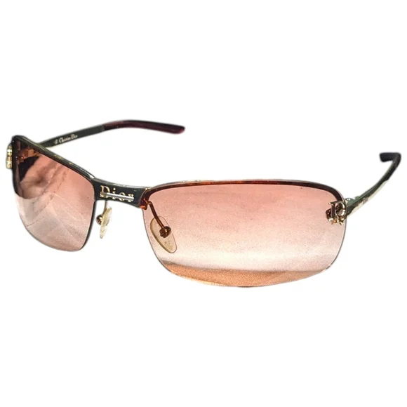 Dior | Adiorable Vintage Y2K Pink Rimless Sunglasses 64-16-115 - Picture 2 of 5